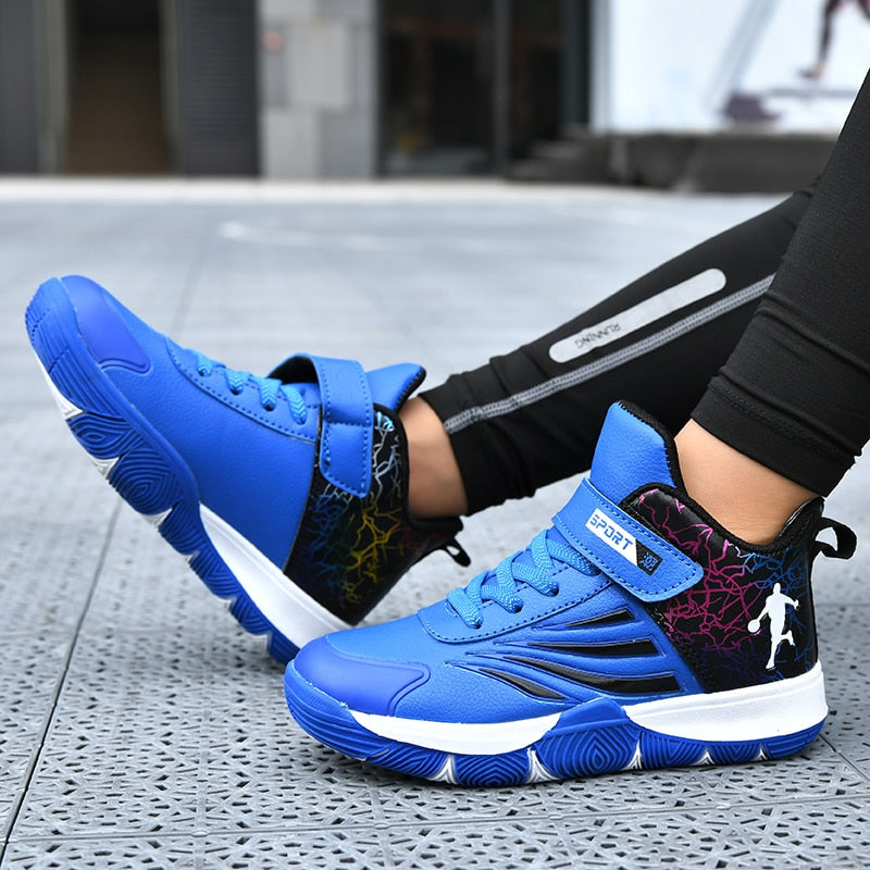 Boys Girls Basketball Shoes Soft Non-slip Kids Sneakers Thick Sole Sport Shoes Outdoor Trainers The Clothing Company Sydney