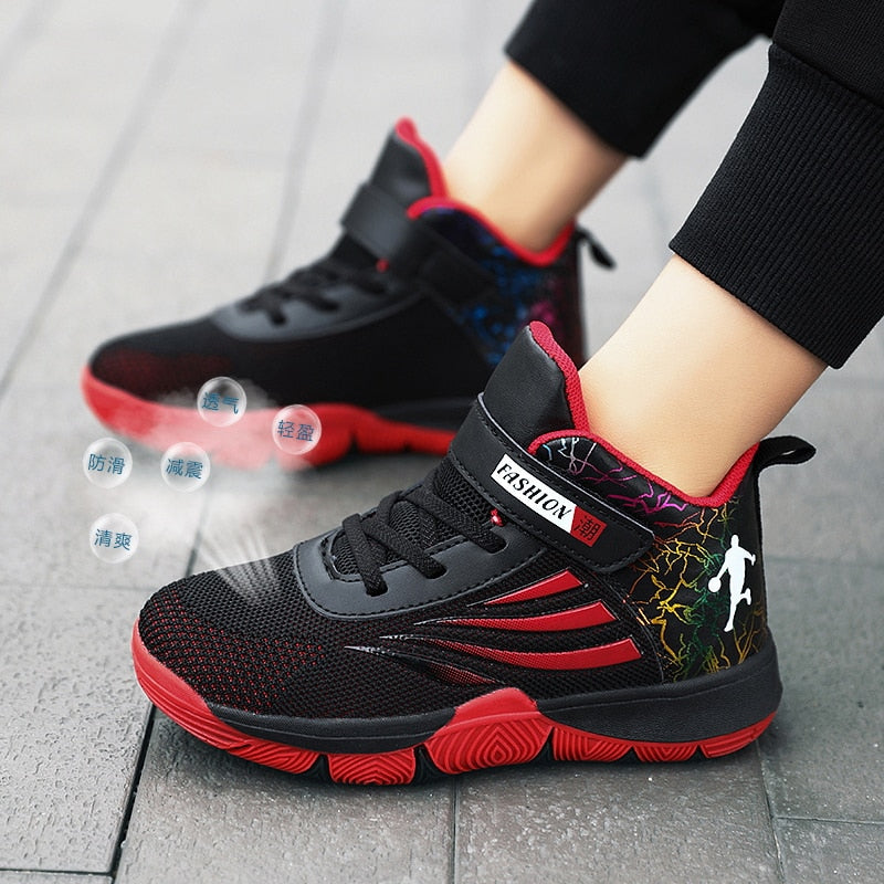 Boys Girls Basketball Shoes Soft Non-slip Kids Sneakers Thick Sole Sport Shoes Outdoor Trainers The Clothing Company Sydney