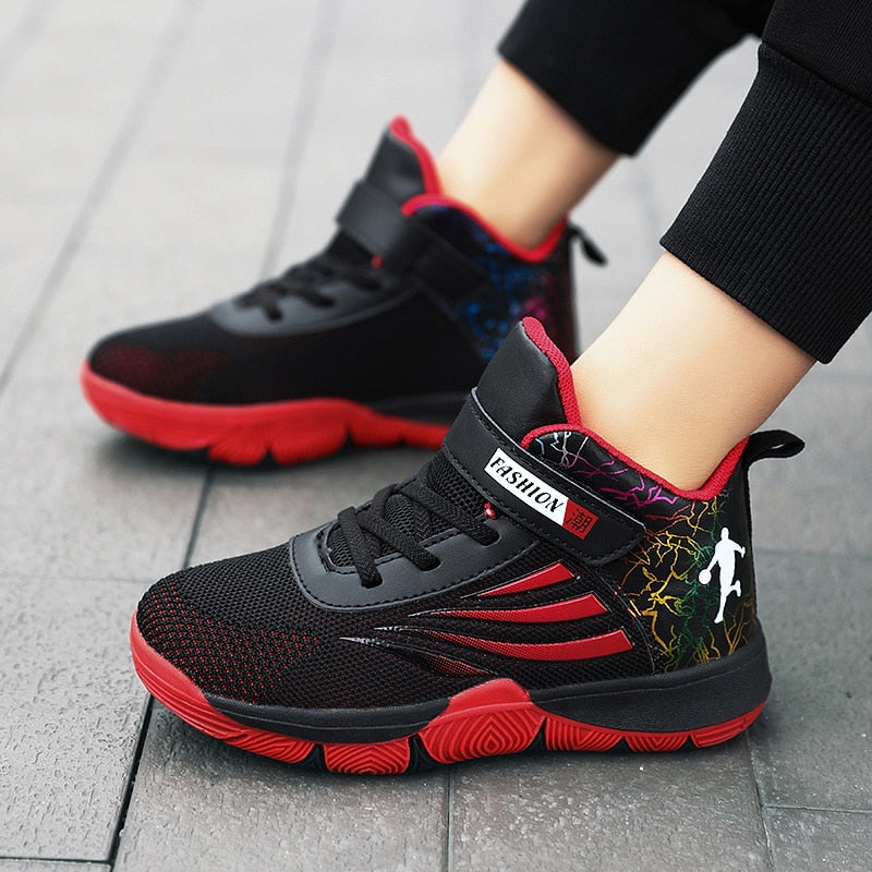 Boys Girls Basketball Shoes Soft Non-slip Kids Sneakers Thick Sole Sport Shoes Outdoor Trainers The Clothing Company Sydney