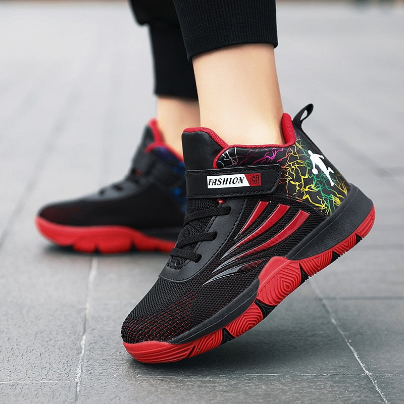 Boys Girls Basketball Shoes Soft Non-slip Kids Sneakers Thick Sole Sport Shoes Outdoor Trainers The Clothing Company Sydney