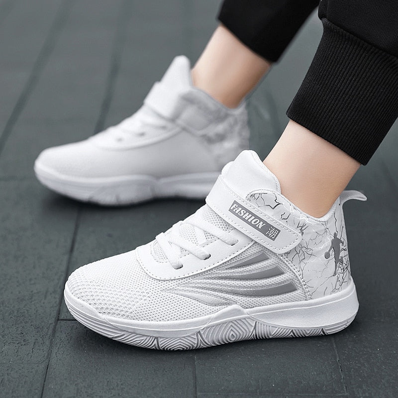 Boys Girls Basketball Shoes Soft Non-slip Kids Sneakers Thick Sole Sport Shoes Outdoor Trainers The Clothing Company Sydney
