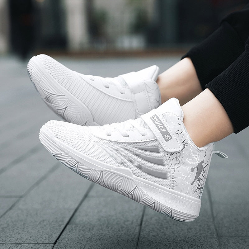 Boys Girls Basketball Shoes Soft Non-slip Kids Sneakers Thick Sole Sport Shoes Outdoor Trainers The Clothing Company Sydney