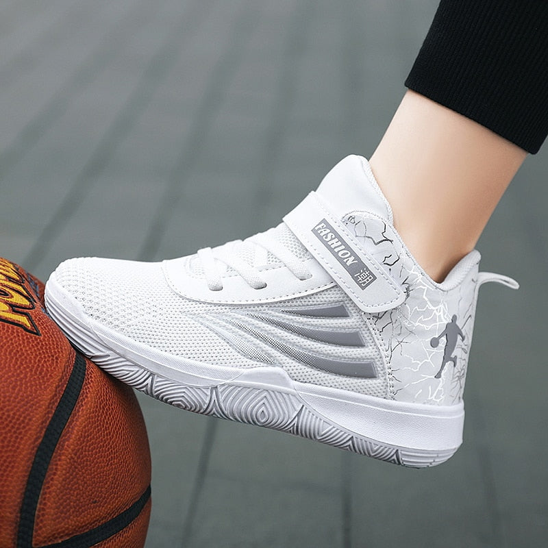 Boys Girls Basketball Shoes Soft Non-slip Kids Sneakers Thick Sole Sport Shoes Outdoor Trainers The Clothing Company Sydney