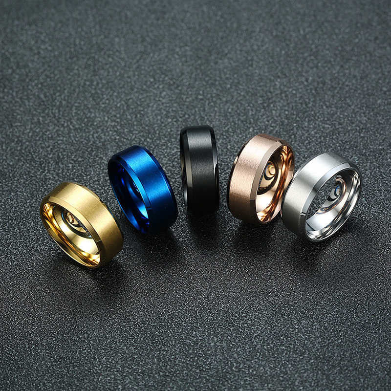 8mm Men Ladies Ring Stainless Steel Wedding Jewellery The Clothing Company Sydney
