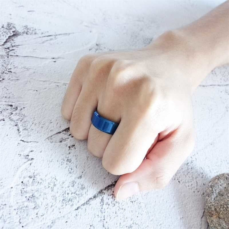 8mm Men Ladies Ring Stainless Steel Wedding Jewellery The Clothing Company Sydney