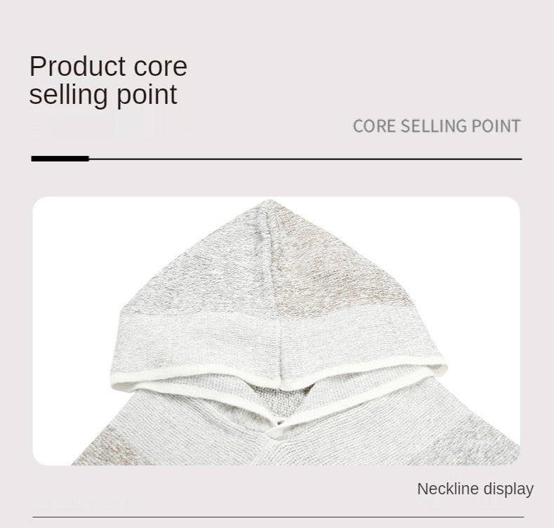 Autumn Winter Sweaters Poncho Knitting Capes Cloak Sweater V-Neck Irregular Hem Tassels Coat Knitted Pullover The Clothing Company Sydney