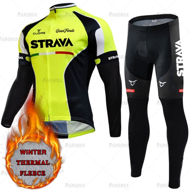 Cycling Suit Winter Bicycle Set Thermal Fleece Cycling Autumn Long Sleeve Sportswear Winter Cycling Suit The Clothing Company Sydney