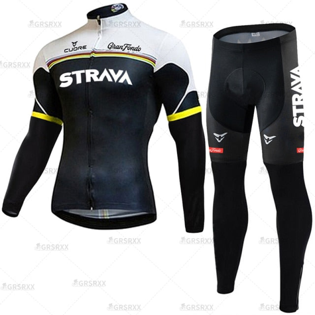 Cycling Suit Winter Bicycle Set Thermal Fleece Cycling Autumn Long Sleeve Sportswear Winter Cycling Suit The Clothing Company Sydney