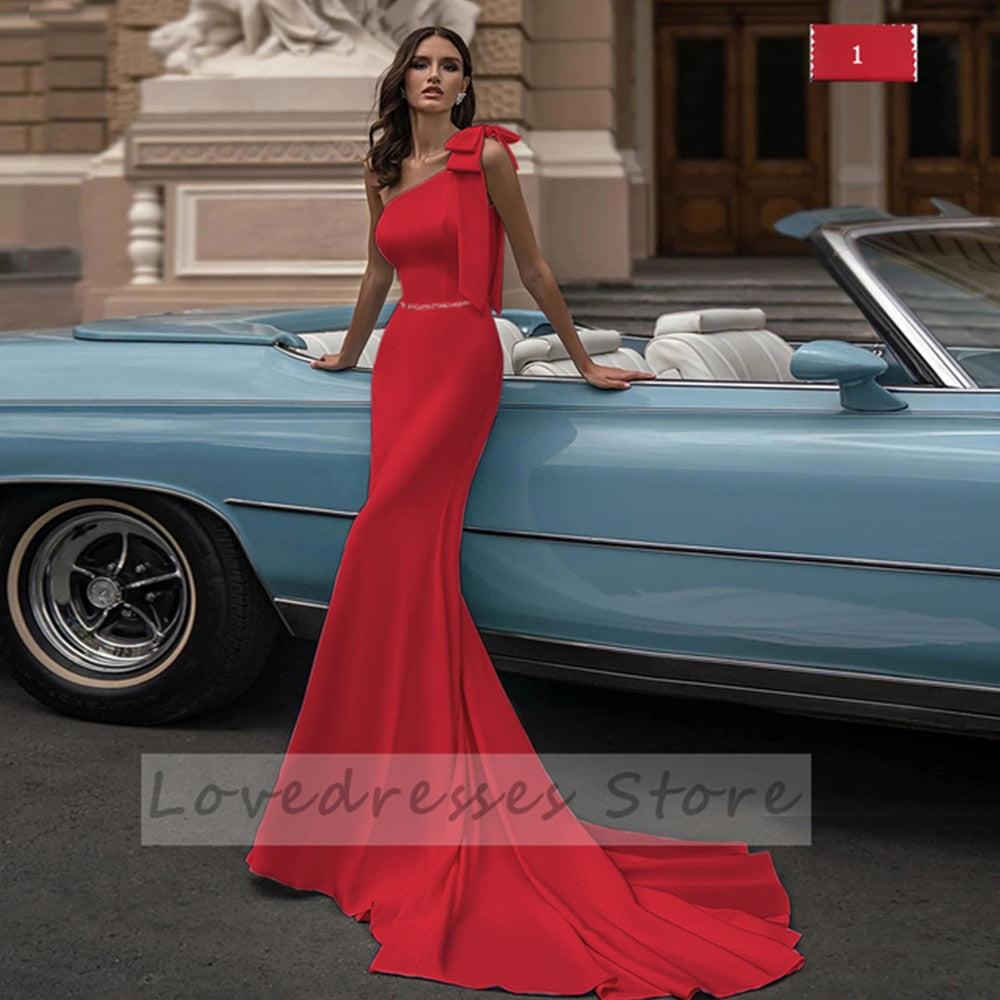 Elegant Sleeveless Mermaid Wedding Dresses Sweep Train Bows Sashes Square Collar Covered Button Bridal Gowns The Clothing Company Sydney