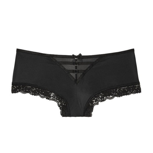 Cross Straps Breathable Hollow Out Lingerie Soft Silk Seamless Panties Low-Waist Briefs Underwear The Clothing Company Sydney