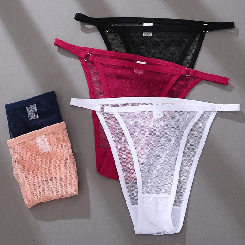 Transparent Panties Low Waist Briefs Mesh Thongs Floral Lace Underwear Hollow Out Lingerie The Clothing Company Sydney