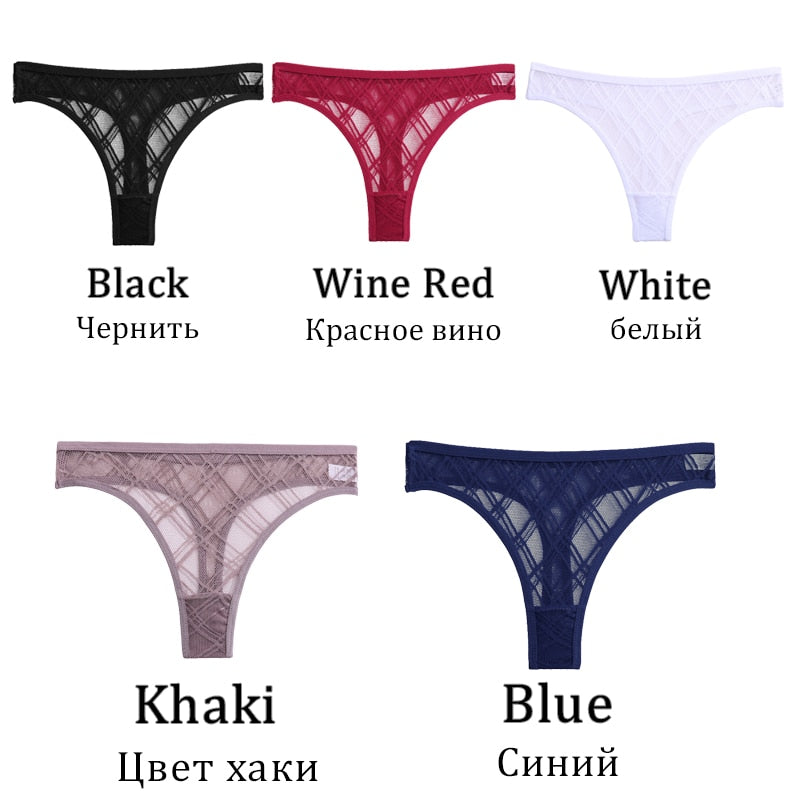 Transparent Panties Low Waist Briefs Mesh Thongs Floral Lace Underwear Hollow Out Lingerie The Clothing Company Sydney