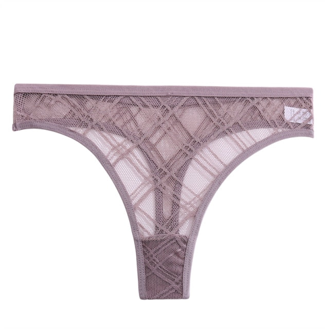 Transparent Panties Low Waist Briefs Mesh Thongs Floral Lace Underwear Hollow Out Lingerie The Clothing Company Sydney