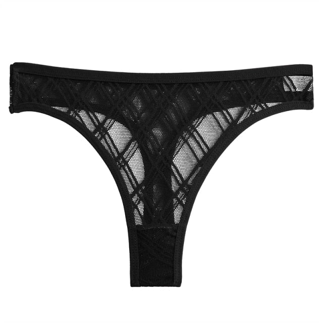 Transparent Panties Low Waist Briefs Mesh Thongs Floral Lace Underwear Hollow Out Lingerie The Clothing Company Sydney