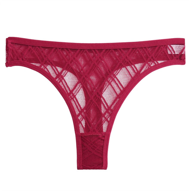 Transparent Panties Low Waist Briefs Mesh Thongs Floral Lace Underwear Hollow Out Lingerie The Clothing Company Sydney