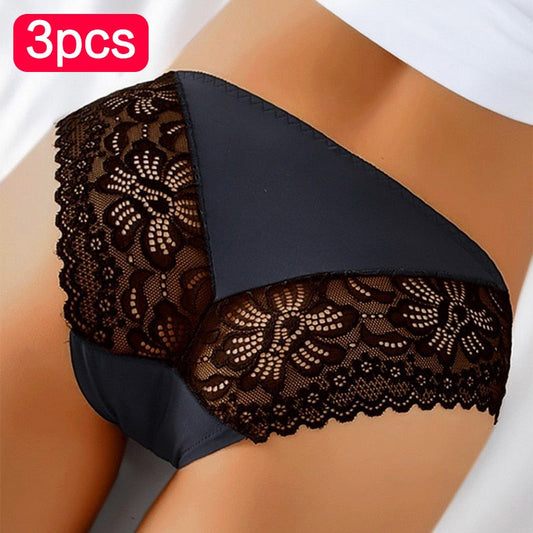 3 Pack Lace Underwear Panties Set Intimate Lingerie Cotton Briefs Transparent Undies The Clothing Company Sydney