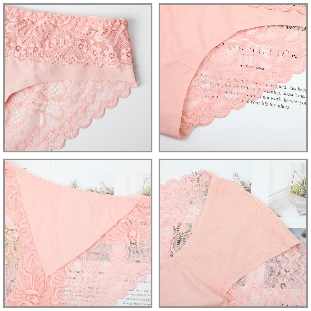 3 Pack Lace Underwear Panties Set Intimate Lingerie Cotton Briefs Transparent Undies The Clothing Company Sydney