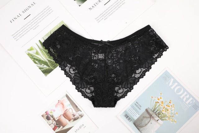 3 Pack Lace Underwear Panties Set Intimate Lingerie Cotton Briefs Transparent Undies The Clothing Company Sydney