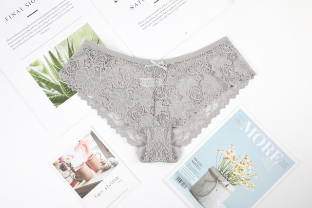 3 Pack Lace Underwear Panties Set Intimate Lingerie Cotton Briefs Transparent Undies The Clothing Company Sydney
