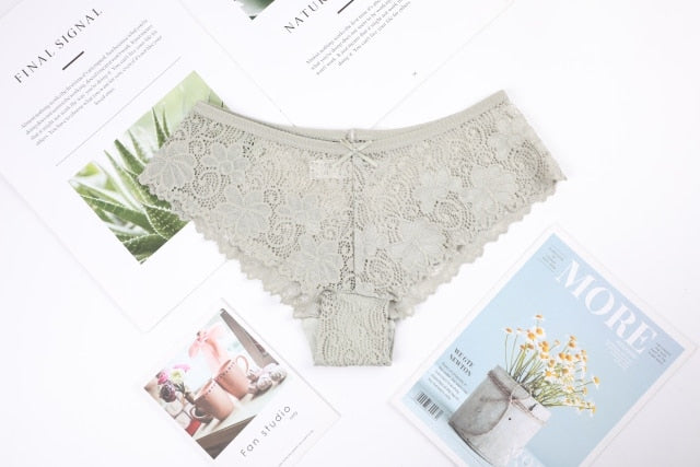3 Pack Lace Underwear Panties Set Intimate Lingerie Cotton Briefs Transparent Undies The Clothing Company Sydney