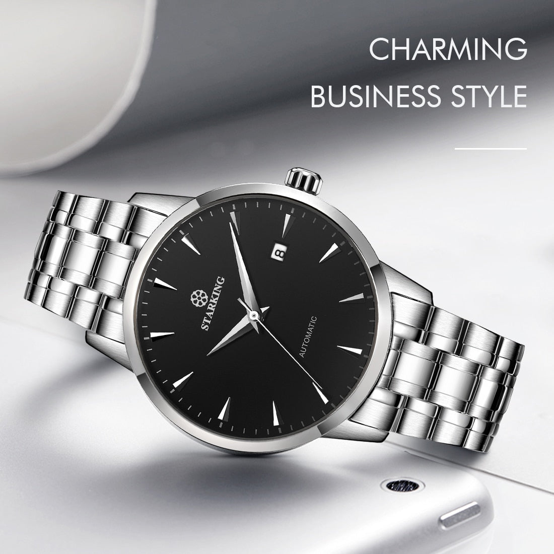 Men's Business Watch 40mm 5Bar Mechanical Watch Simple Sapphire  Ultra Thin Mechanical Watch The Clothing Company Sydney