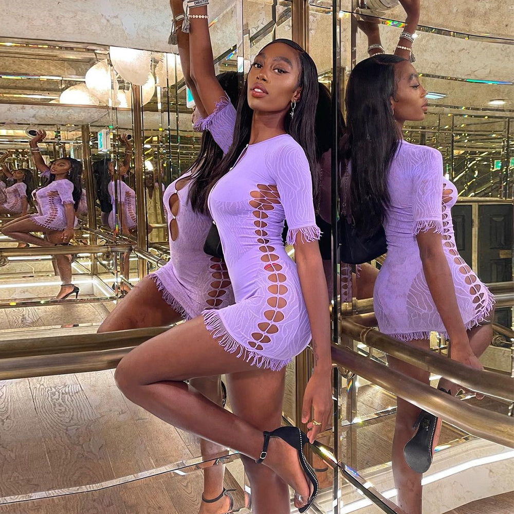 Cut Out Zebra Mesh Transparent Mini Beach Holiday Party Club Bodycon Pencil Dress The Clothing Company Sydney