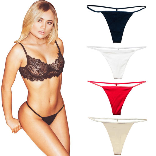 4 packT-back Thongs Silk Soft Temptation Cotton Mix Panties Seamless Underwear  Briefs Bikini G String The Clothing Company Sydney
