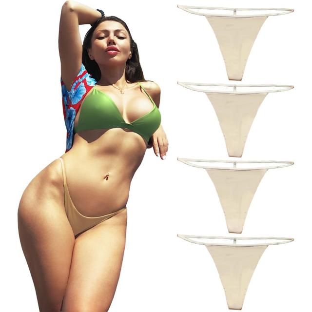 4 packT-back Thongs Silk Soft Temptation Cotton Mix Panties Seamless Underwear  Briefs Bikini G String The Clothing Company Sydney