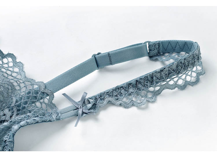 2 Piece underwear Set Lingerie Push Up Brassiere Ultra-thin Lace Bra Set Transparent Panties For Bralette sets The Clothing Company Sydney