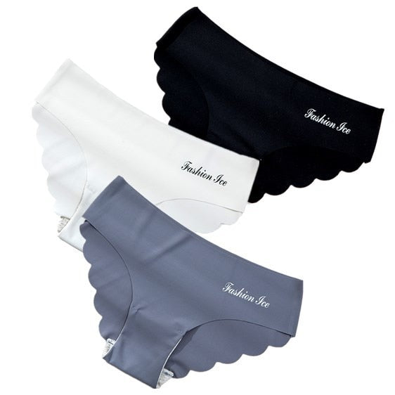 3 pack Seamless Ice Silk Panties Solid Colors Breathable Pantys Underwear Lingerie Hollow Out Briefs The Clothing Company Sydney