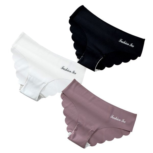 3 pack Seamless Ice Silk Panties Solid Colors Breathable Pantys Underwear Lingerie Hollow Out Briefs The Clothing Company Sydney