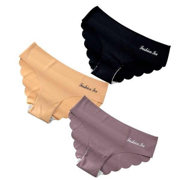 3 pack Seamless Ice Silk Panties Solid Colors Breathable Pantys Underwear Lingerie Hollow Out Briefs The Clothing Company Sydney