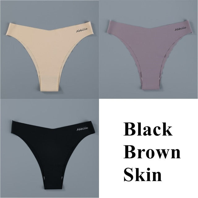 3 pack Seamless Ice Silk Panties Solid Colors Breathable Pantys Underwear Lingerie Hollow Out Briefs The Clothing Company Sydney