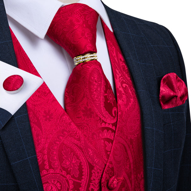 Mens Suit Vest Waistcoat Formal Wedding Groom Sleeveless Vest Hanky Necktie Set The Clothing Company Sydney