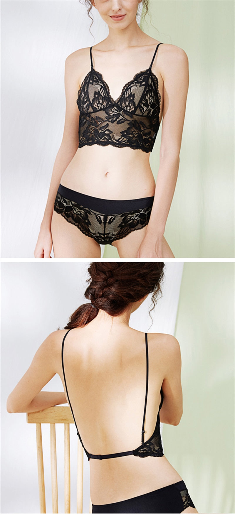 4 Styles Beauty Back Bralette Big Backless Push Up U-Shape Lingerie Lace Bra Corset The Clothing Company Sydney