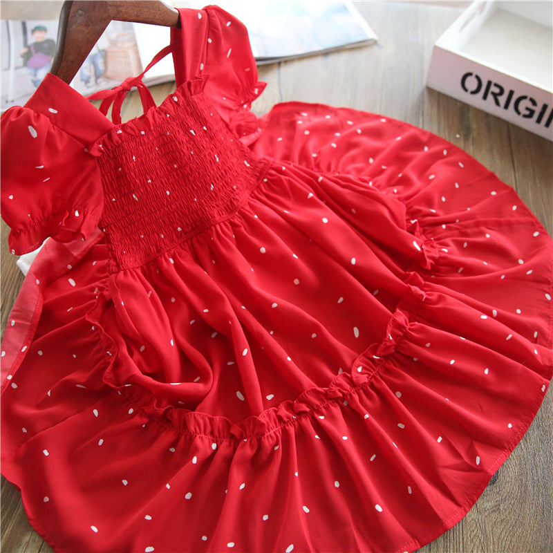 Girls Princess Kids Summer Fairy Puff Short Sleeve Elegant Birthday Party Ball Gown Dress The Clothing Company Sydney