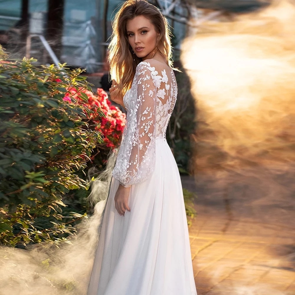 Delicate Mermaid Appliques Lace Party Bride Flower Robe Customised Gown Wedding Dresses The Clothing Company Sydney