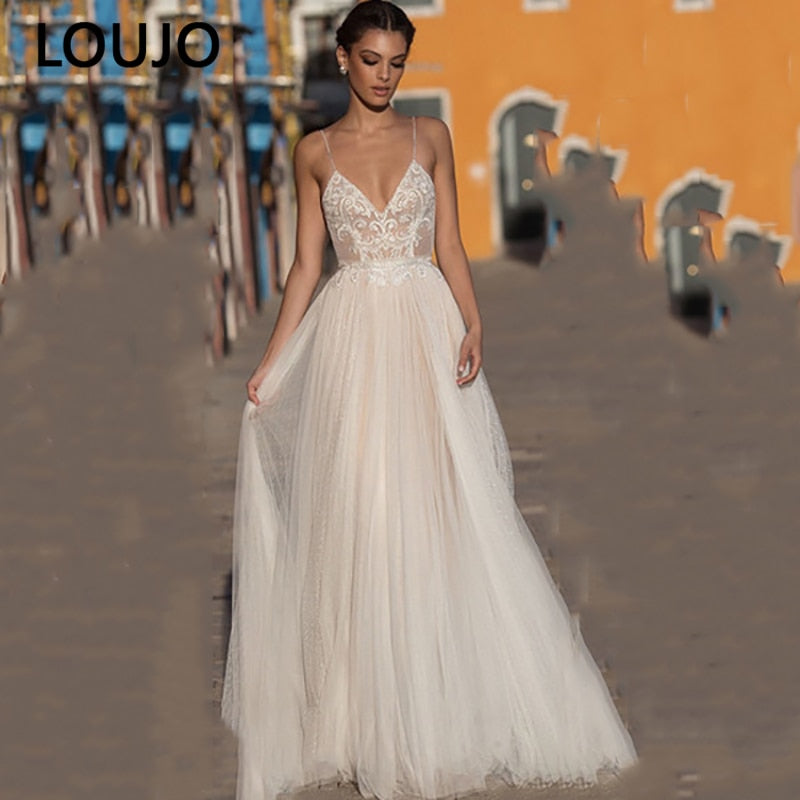 Lace Long Sleeve Sheer Illusion Neckline Boho Wedding Gowns Vintage Bride Wedding Dresses The Clothing Company Sydney