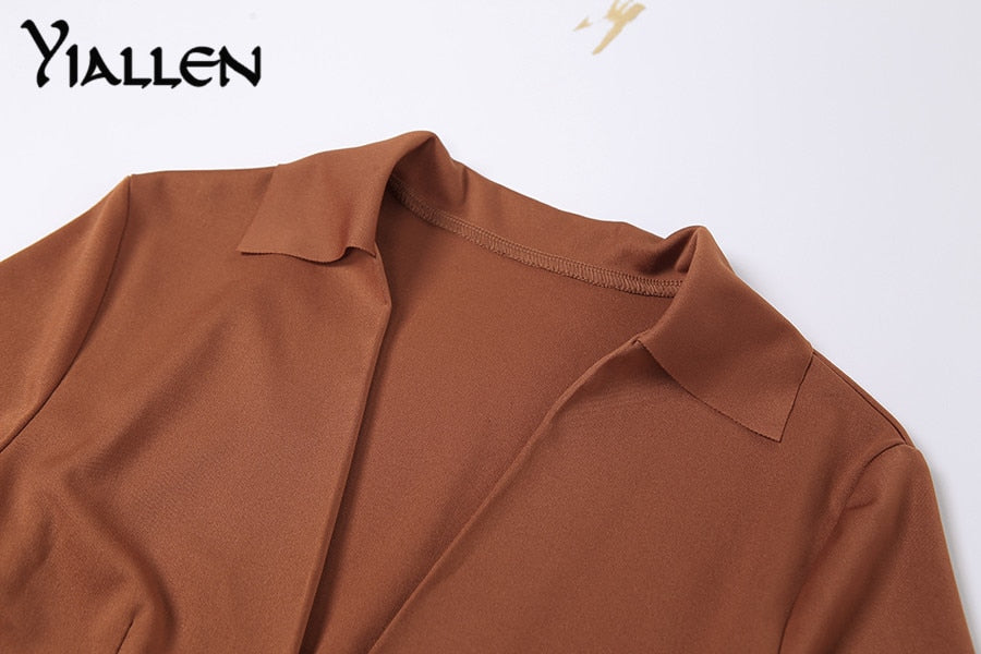 Summer  V Neck Long Sleeve Lace Up Short Top And High Waist Mini Skirt Sexy Street Two Piece Set The Clothing Company Sydney