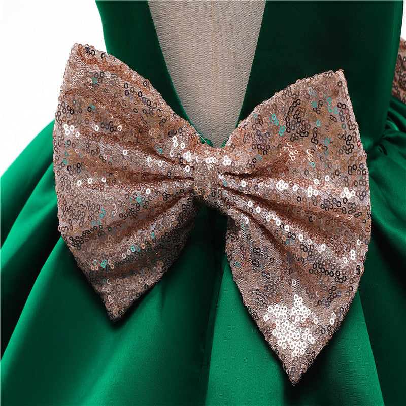 Girls Kids Summer Sleeveless Wedding Sequin Bow Children Lace Smash Tutu Princess Dress The Clothing Company Sydney