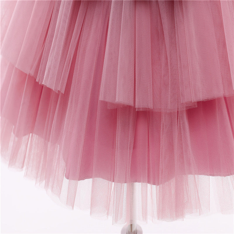 Girls Kids Summer Sleeveless Wedding Sequin Bow Children Lace Smash Tutu Princess Dress The Clothing Company Sydney