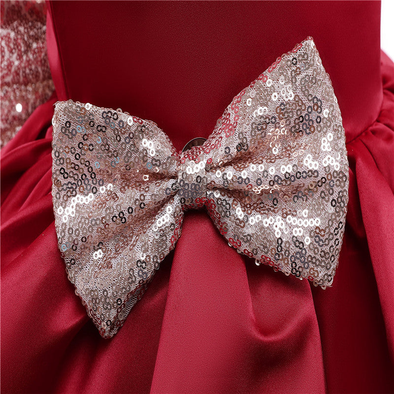 Girls Kids Summer Sleeveless Wedding Sequin Bow Children Lace Smash Tutu Princess Dress The Clothing Company Sydney