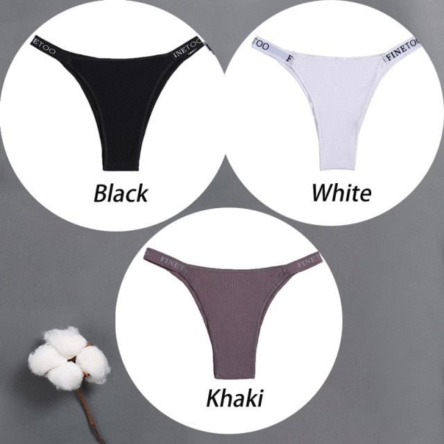 3 pack Cotton Mix Panties Letter Waist Underpants Lingerie Thong Pantys Underwear Intimates The Clothing Company Sydney