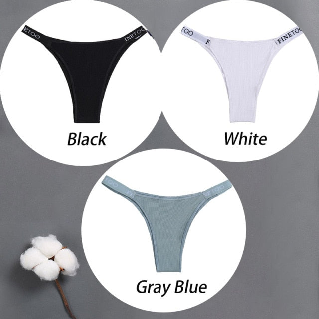 3 pack Cotton Mix Panties Letter Waist Underpants Lingerie Thong Pantys Underwear Intimates The Clothing Company Sydney