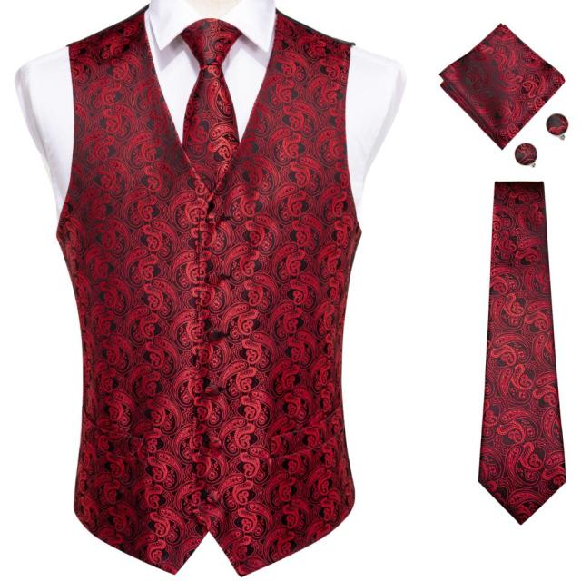 5 Piece Vests Slim Fit Mens Wedding Suit Casual Sleeveless Formal Business Waistcoat Hanky Necktie Bow Tie Set The Clothing Company Sydney
