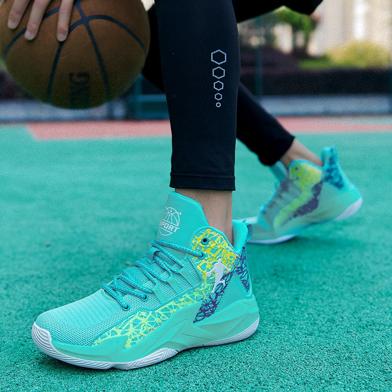 Autumn Winter High Top Men Basketball Unisex Mesh Sneakers Women Sports Shoes Kids Gym Training Athletic Ankle Boots The Clothing Company Sydney