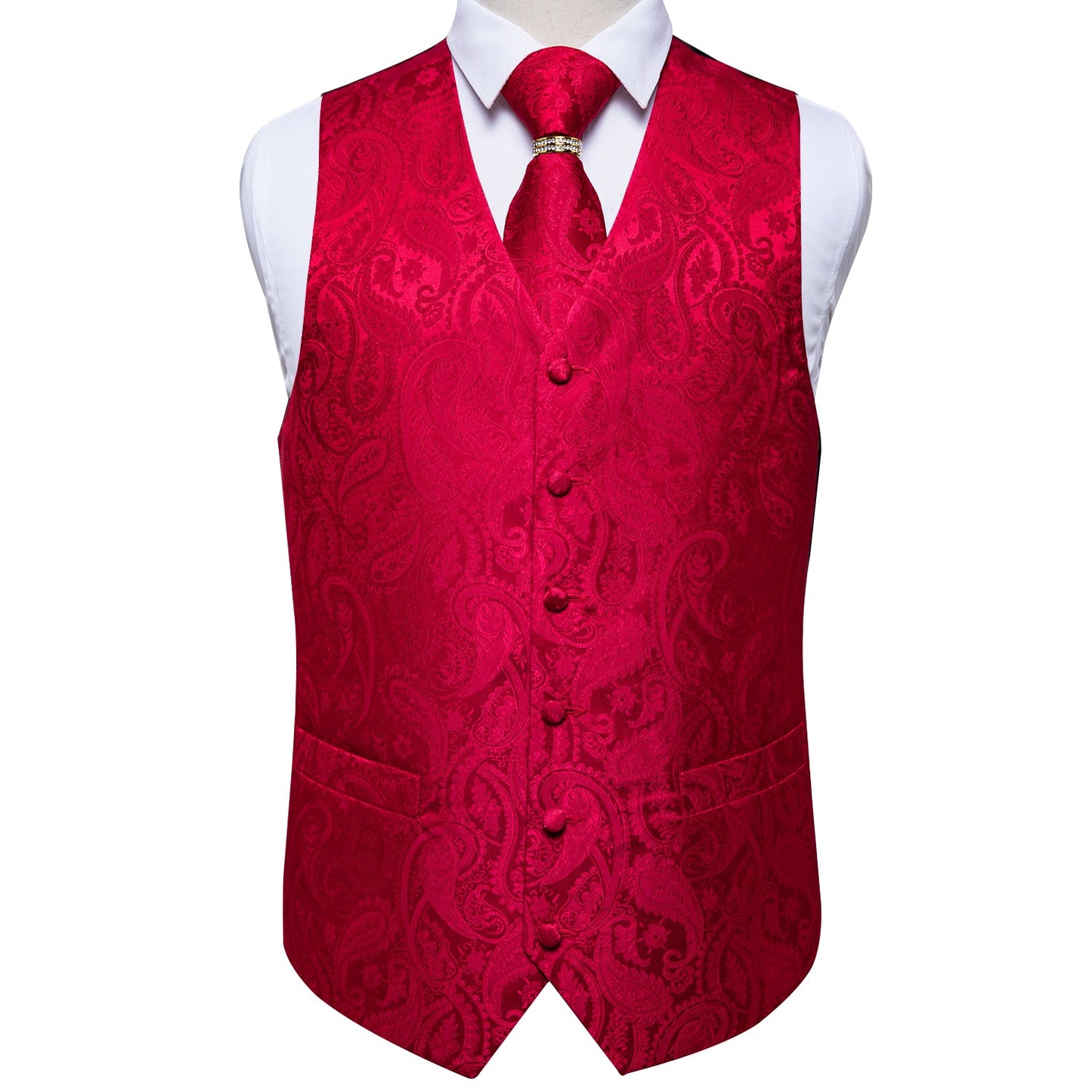Mens Suit Vest Waistcoat Formal Wedding Groom Sleeveless Vest Hanky Necktie Set The Clothing Company Sydney