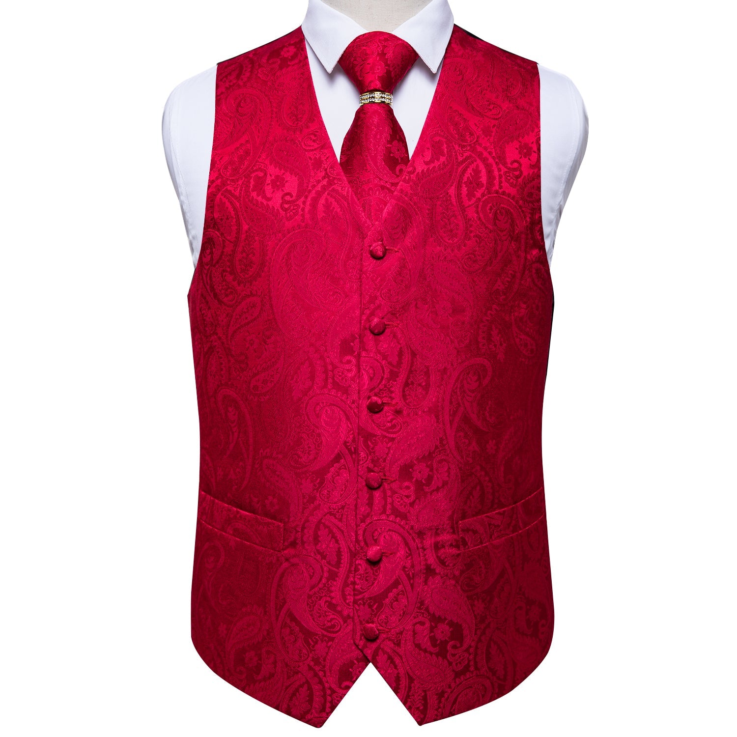 Mens Suit Vest Waistcoat Formal Wedding Groom Sleeveless Vest Hanky Necktie Set The Clothing Company Sydney