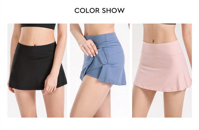 2 In 1 Running Sports Skirts Elastic Loose Quick Dry High Waist Golf Tennis Skorts Gym Yoga Shorts Fitness Sportwear The Clothing Company Sydney