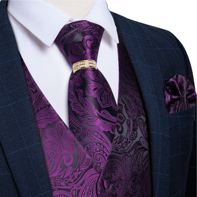 Mens Suit Vest Waistcoat Formal Wedding Groom Sleeveless Vest Hanky Necktie Set The Clothing Company Sydney